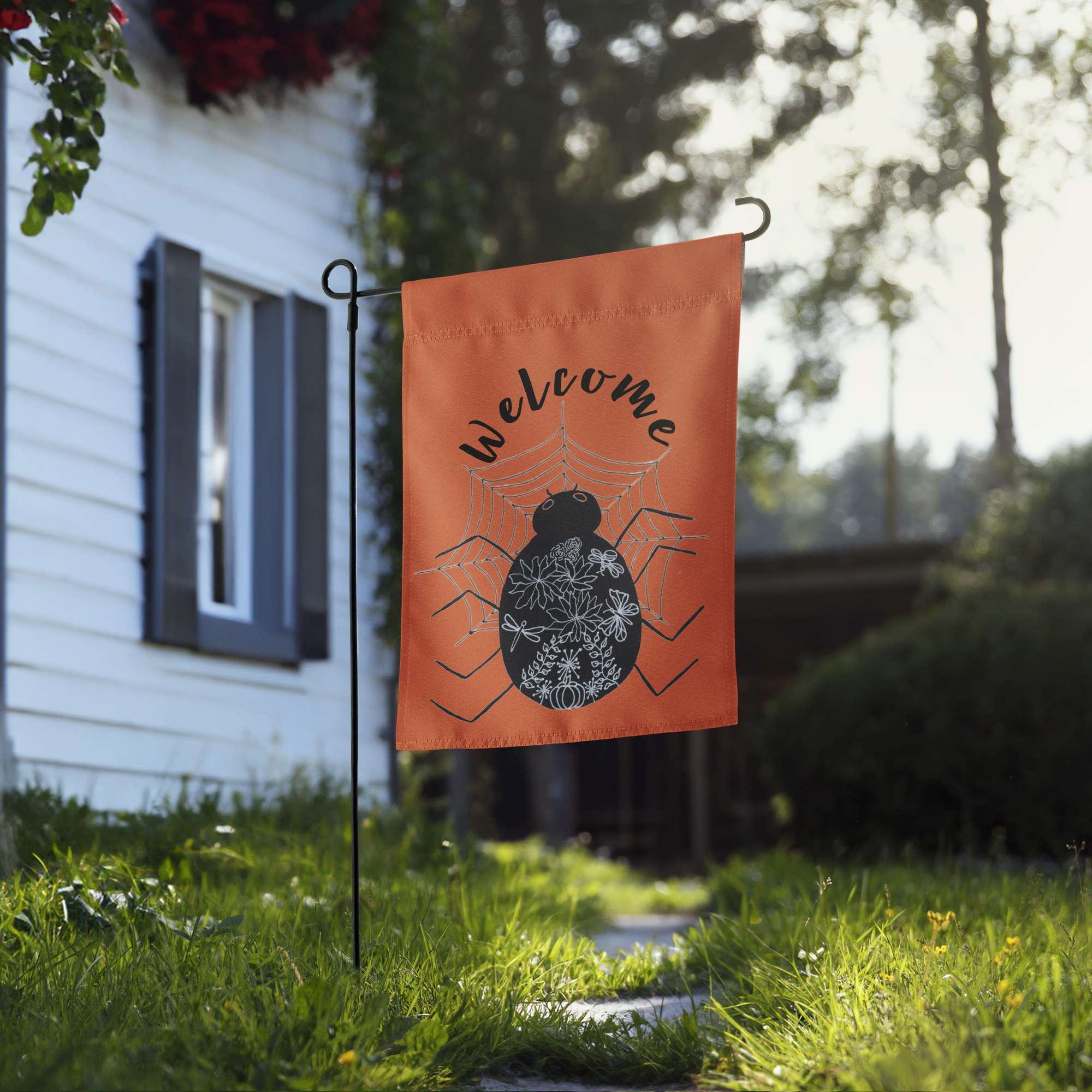 Halloween Yard Flag - Orange - Enchanted Harvest