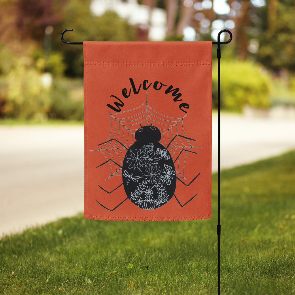 Halloween Yard Flag - Orange - Enchanted Harvest