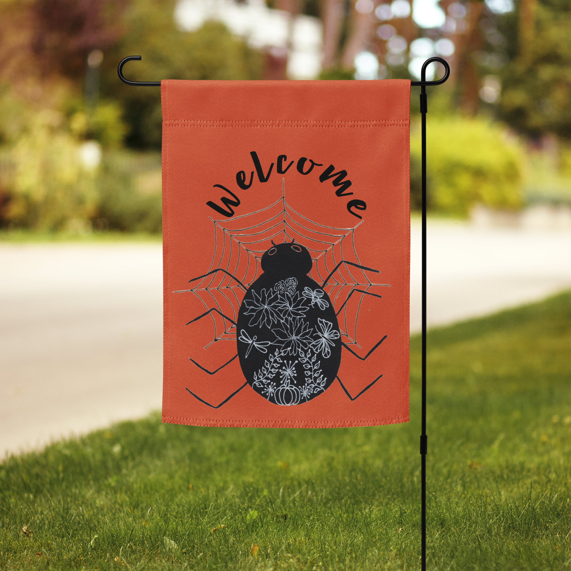 Halloween Yard Flag - Orange - Enchanted Harvest