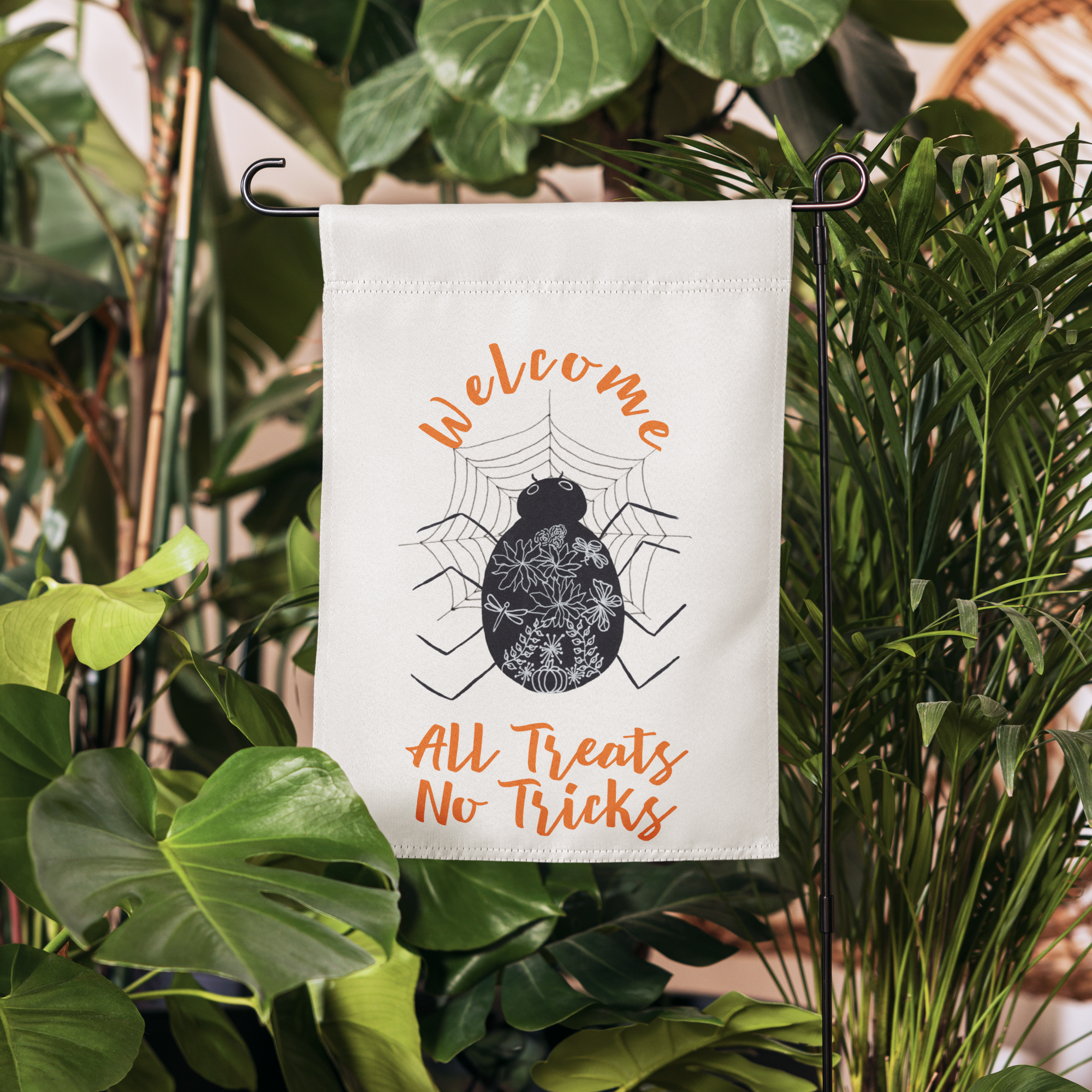 Halloween Yard Flag - White - Enchanted Harvest