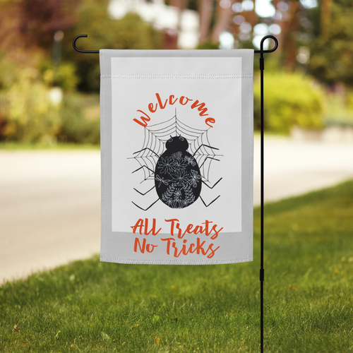 Halloween Yard Flag - White - Enchanted Harvest
