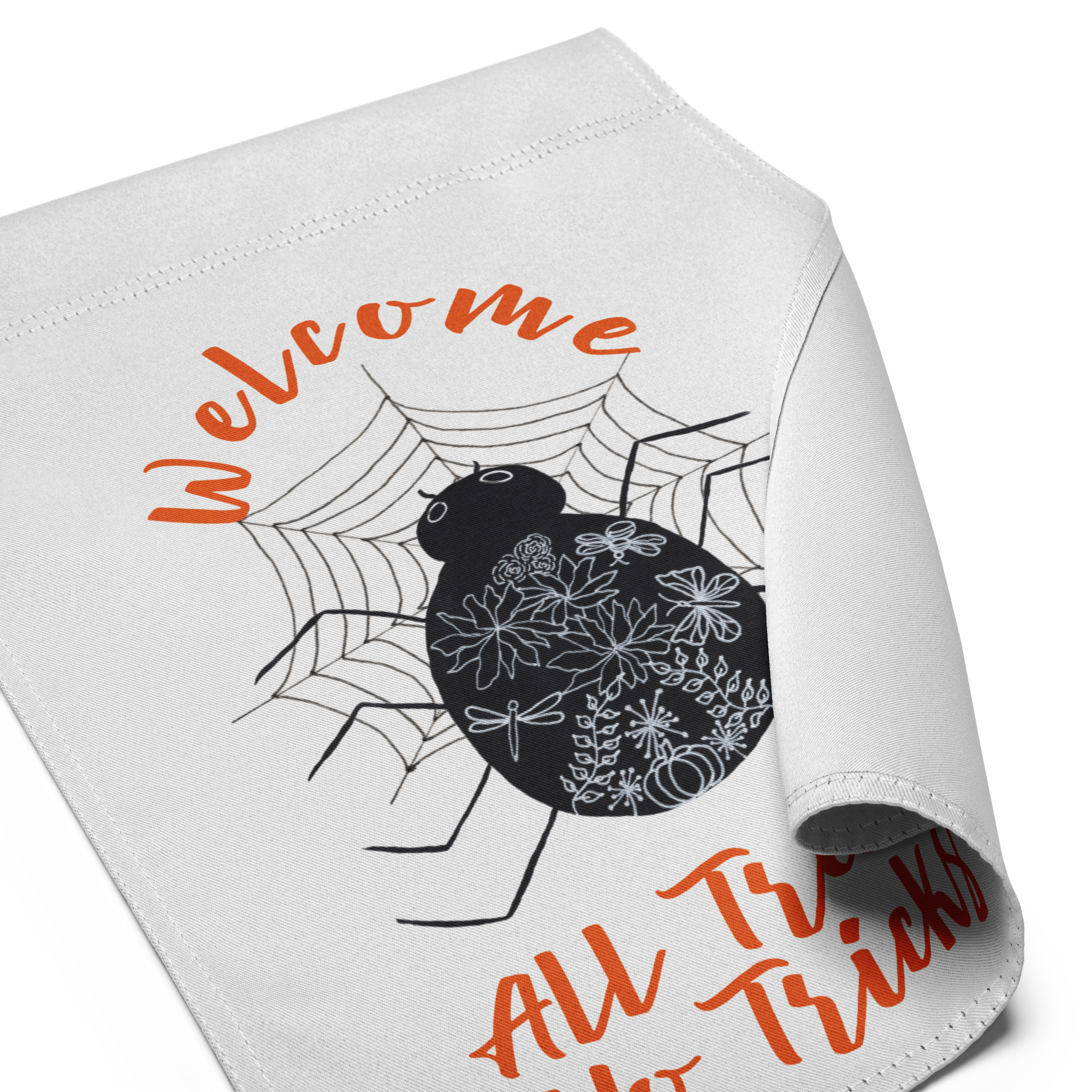 Halloween Yard Flag - White - Enchanted Harvest
