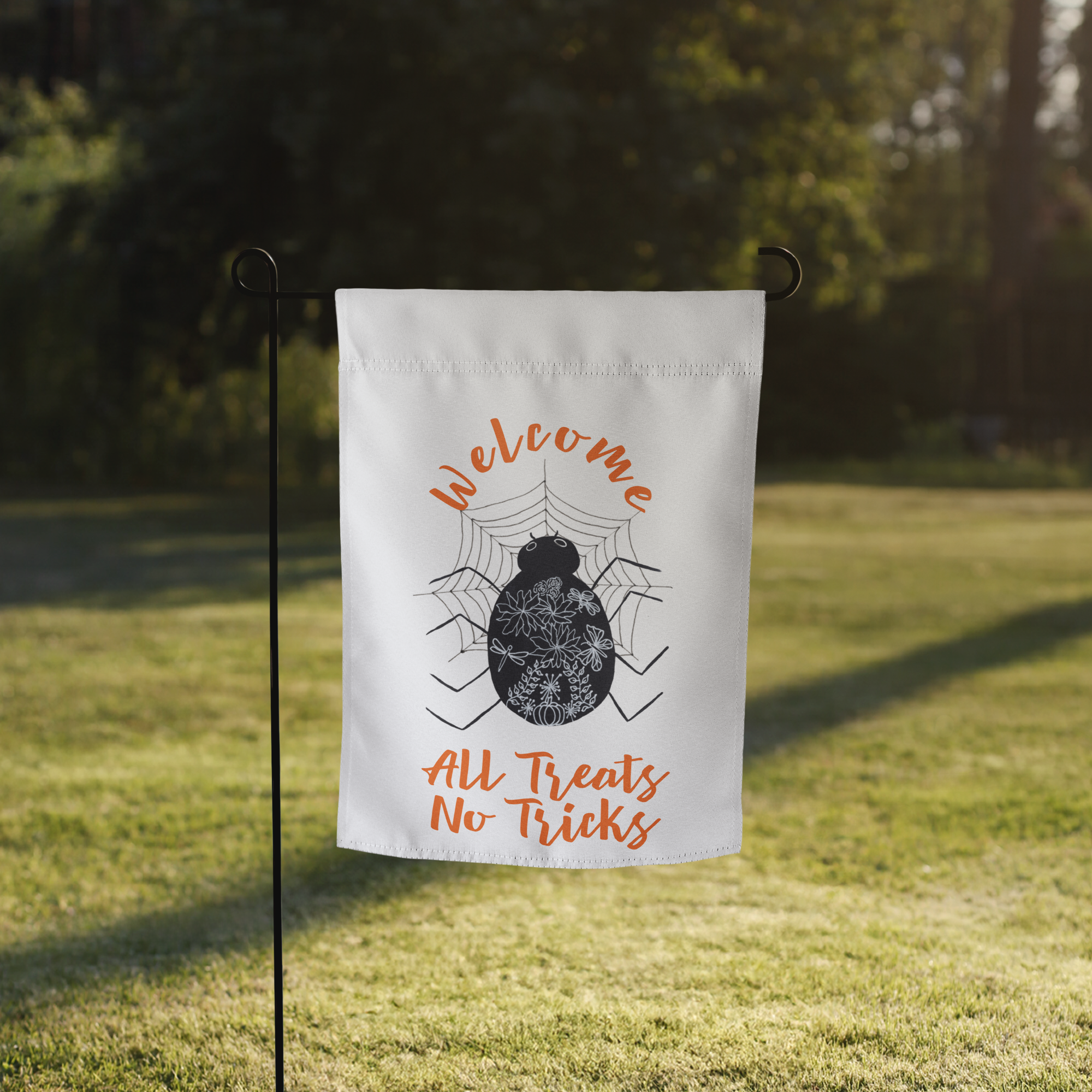 Halloween Yard Flag - White - Enchanted Harvest