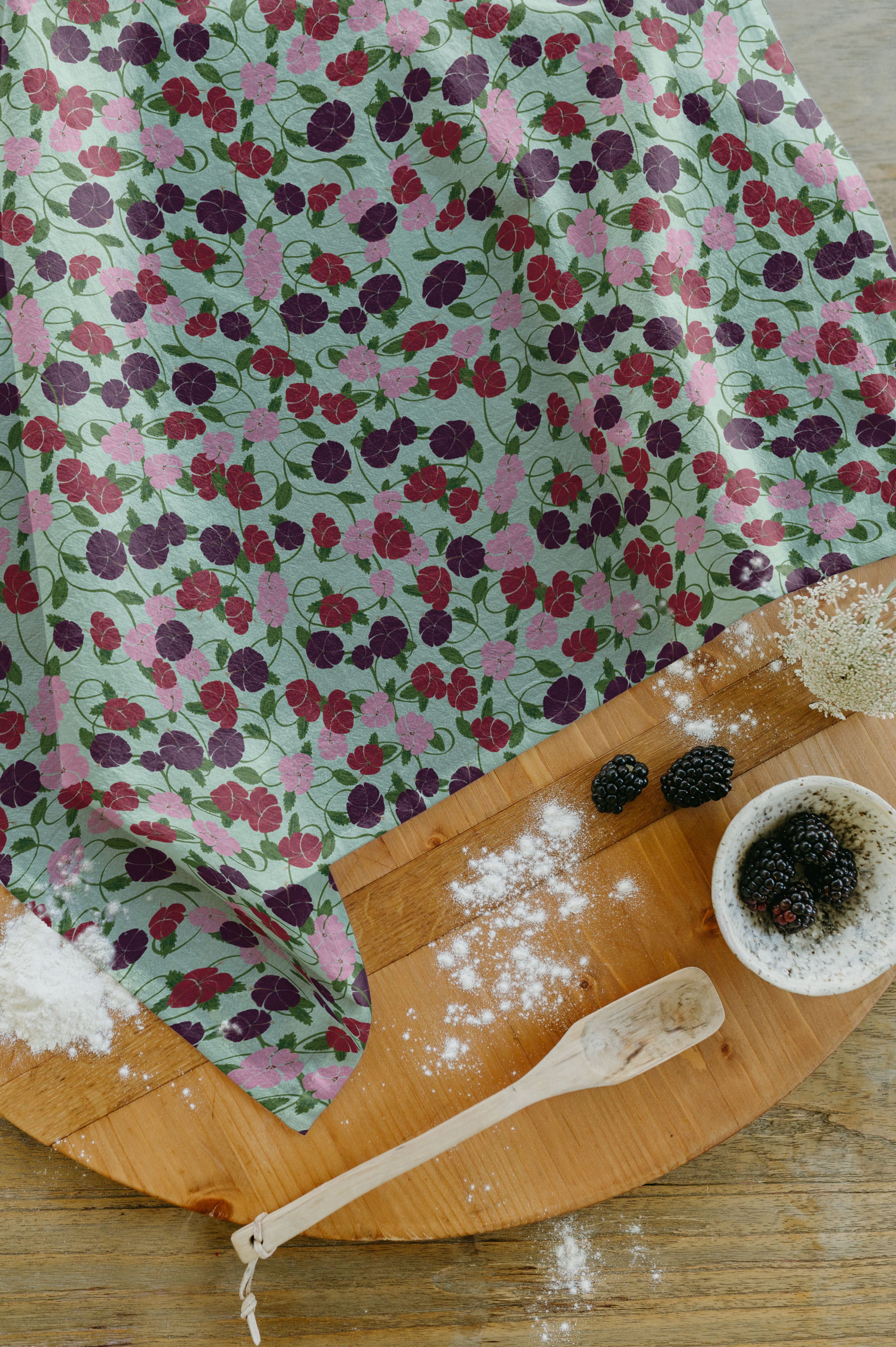 Trailing Hibiscus Tea Towel