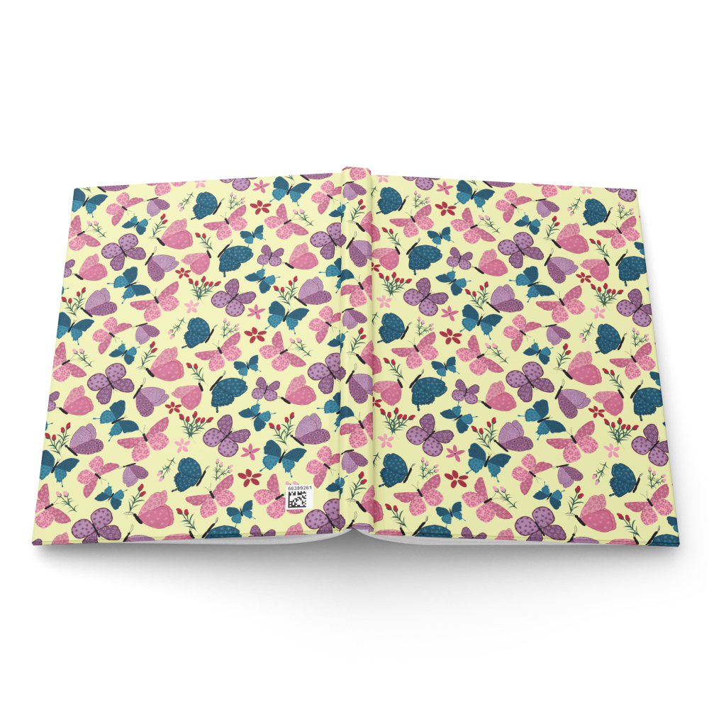 Hardcover Journal - Butterfly Dance Design