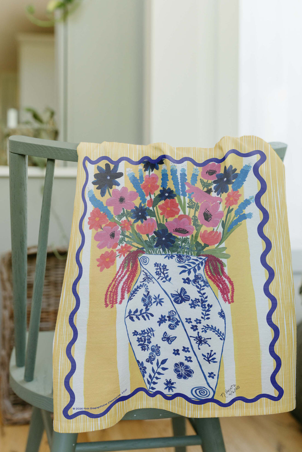 Lupine Sunrise Tea Towel