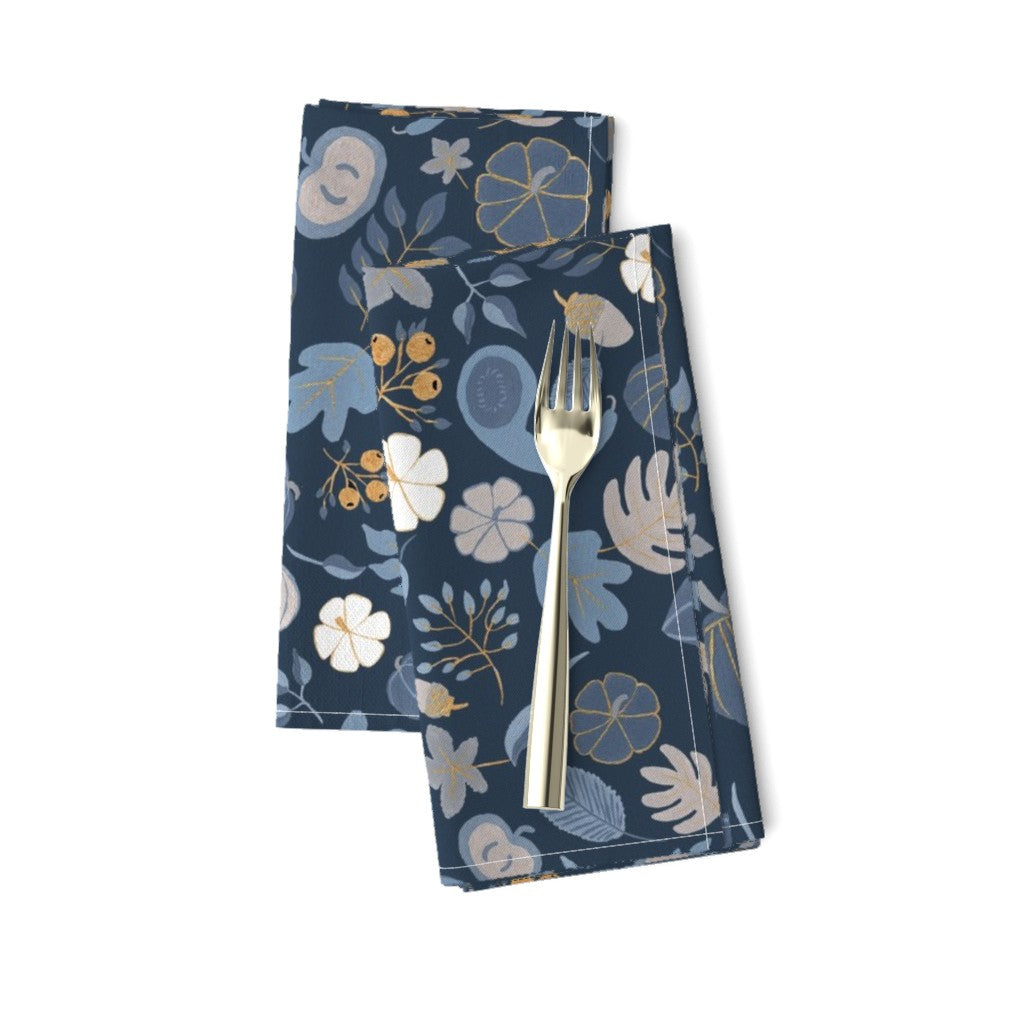 Fall Harvest Design for Fabric & Home Decor - Navy/Gray