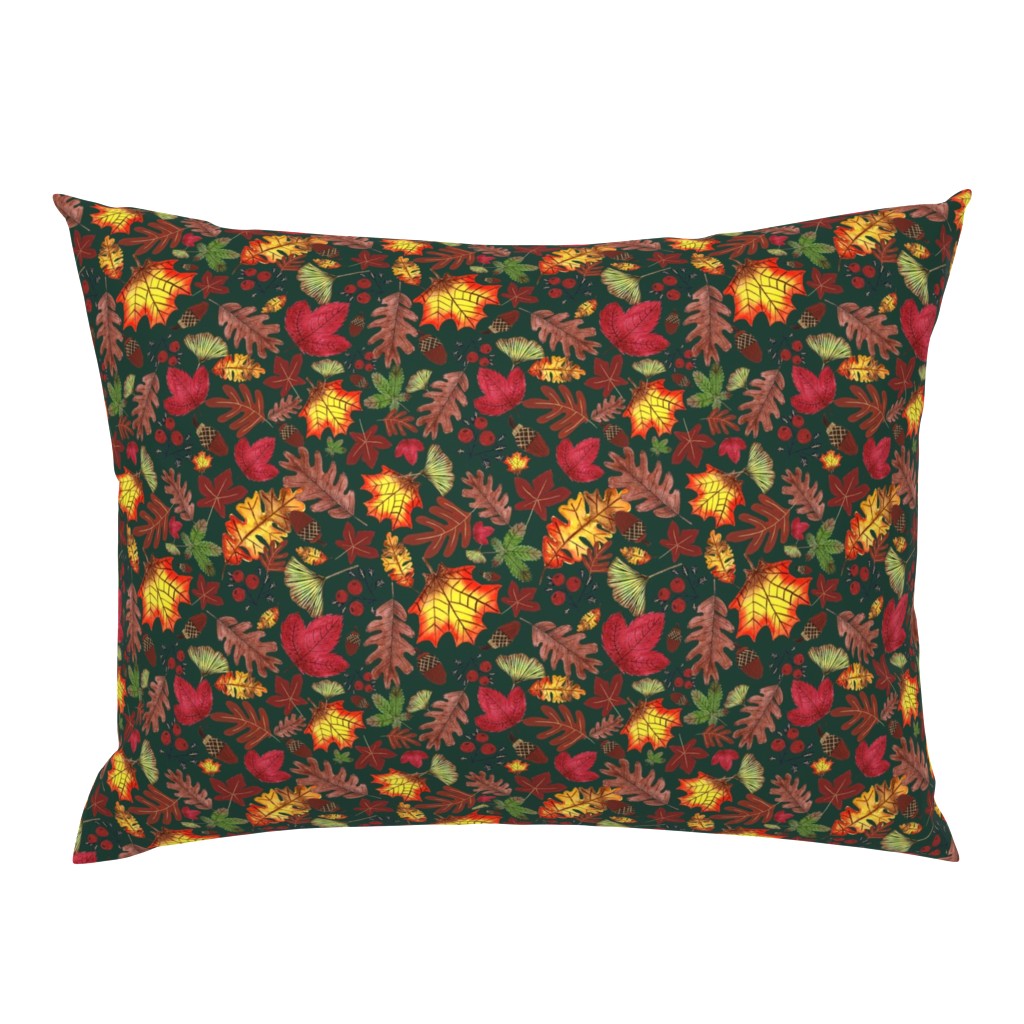 Autumn Grove Design for Fabric & Home Decor - Forest Green
