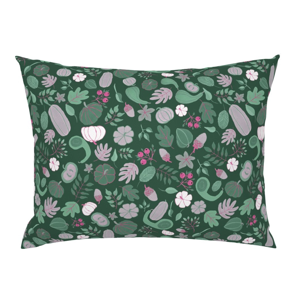Fall Harvest Design for Fabric & Home Decor - Forest Green
