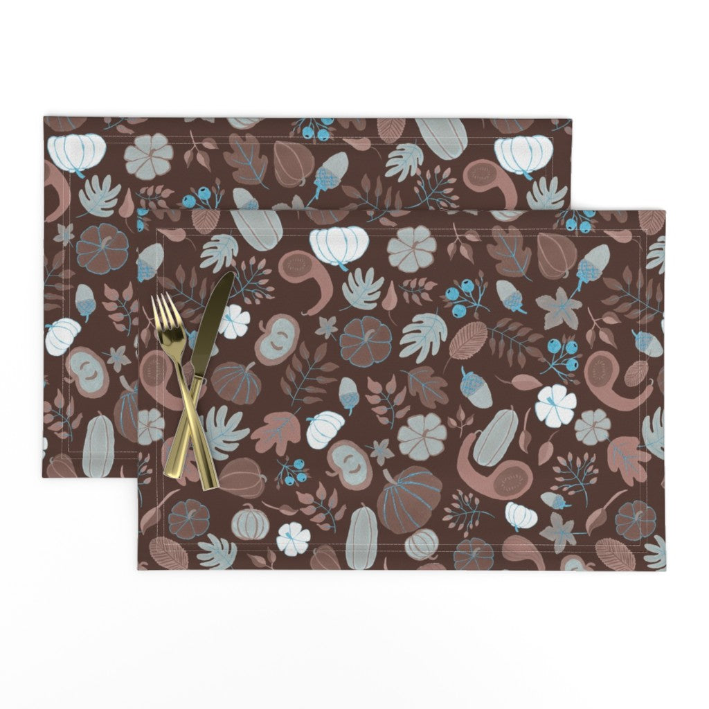 Fall Harvest Design for Fabric & Home Decor - Chocolate Brown