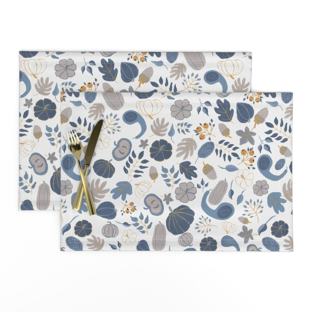 Fall Harvest Design for Fabric & Home Decor - White