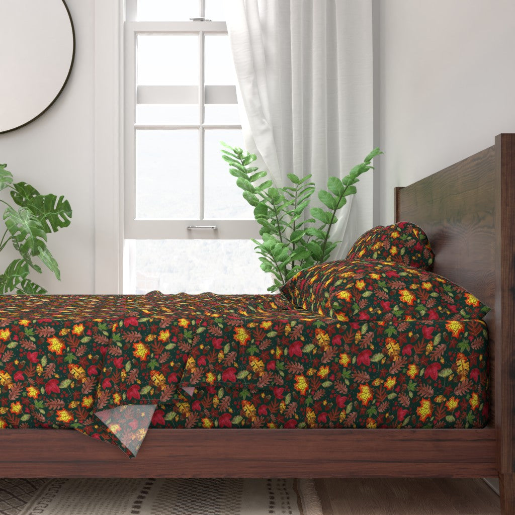Autumn Grove Design for Fabric & Home Decor - Forest Green