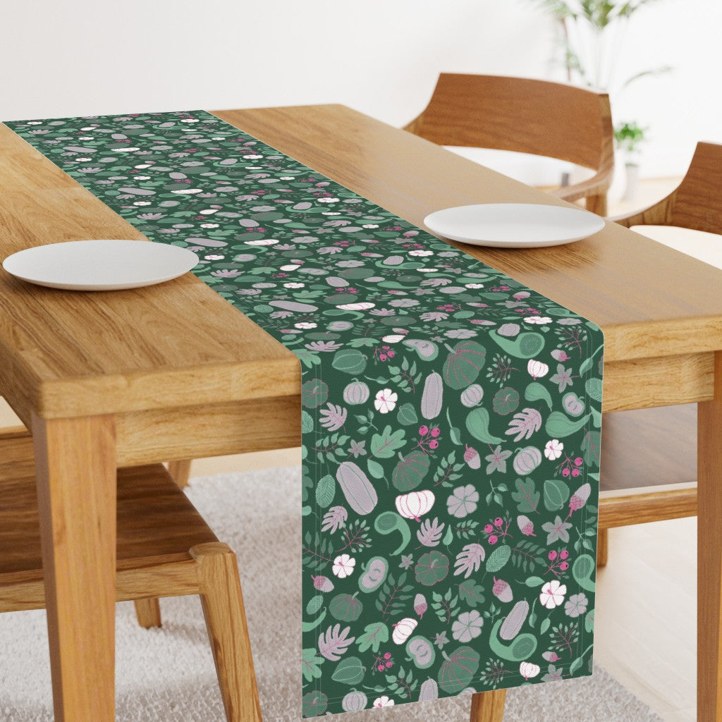 Fall Harvest Design for Fabric & Home Decor - Forest Green