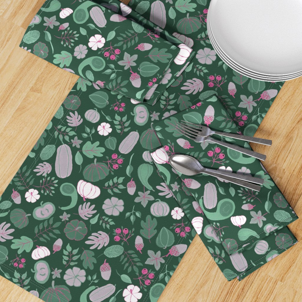 Fall Harvest Design for Fabric & Home Decor - Forest Green