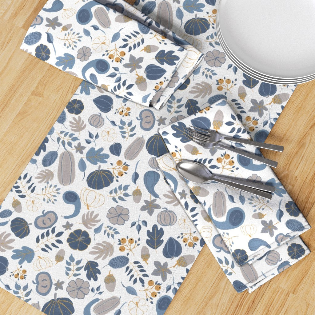 Fall Harvest Design for Fabric & Home Decor - White