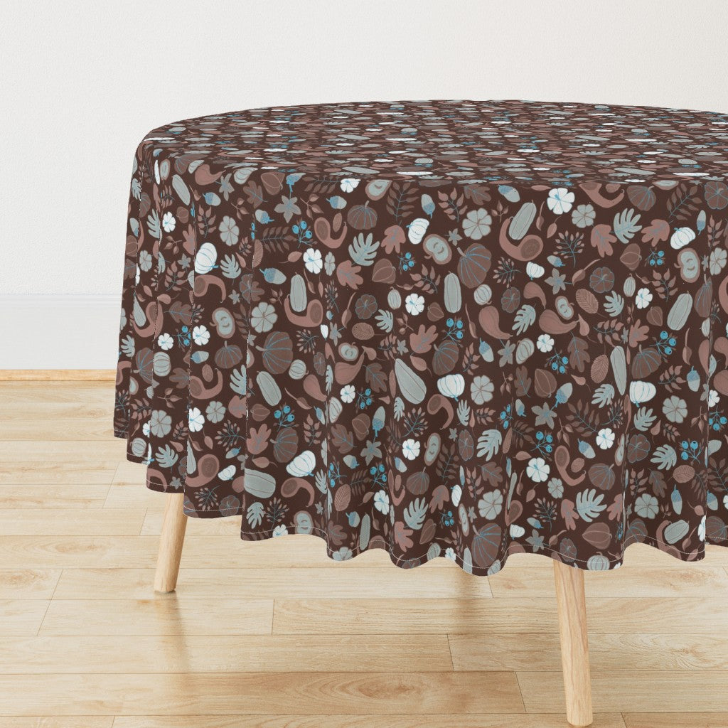 Fall Harvest Design for Fabric & Home Decor - Chocolate Brown