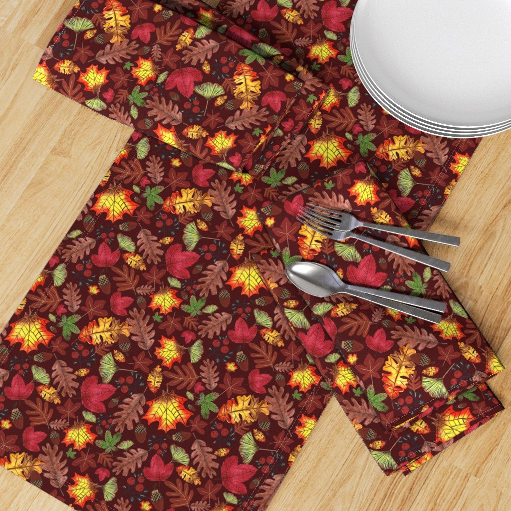 Autumn Grove Design for Fabric & Home Decor - Burgundy