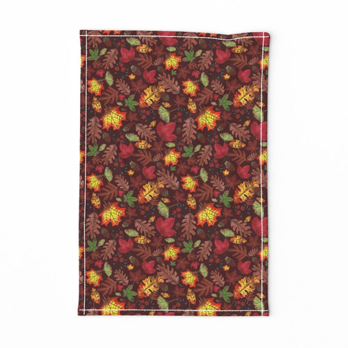 Autumn Grove Design for Fabric & Home Decor - Burgundy
