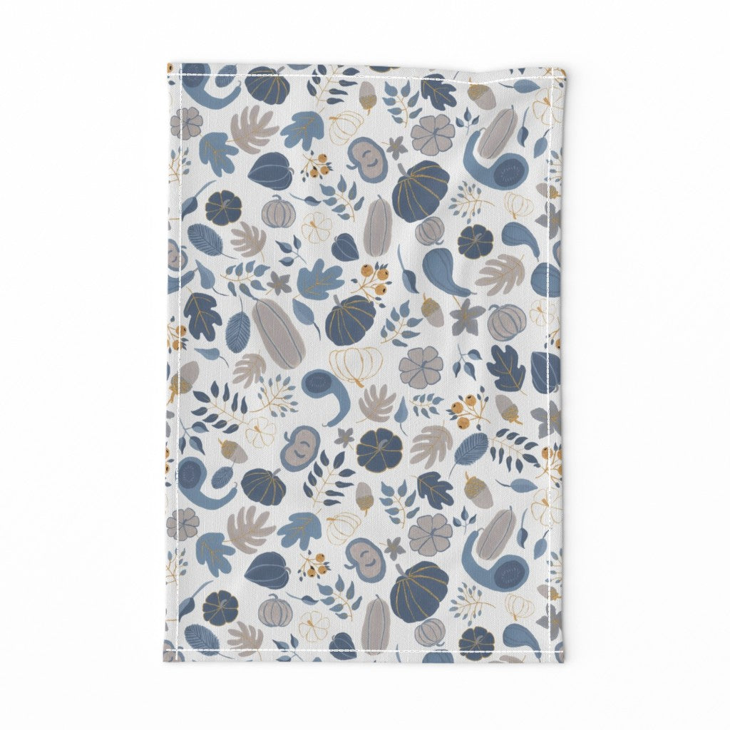 Fall Harvest Design for Fabric & Home Decor - White