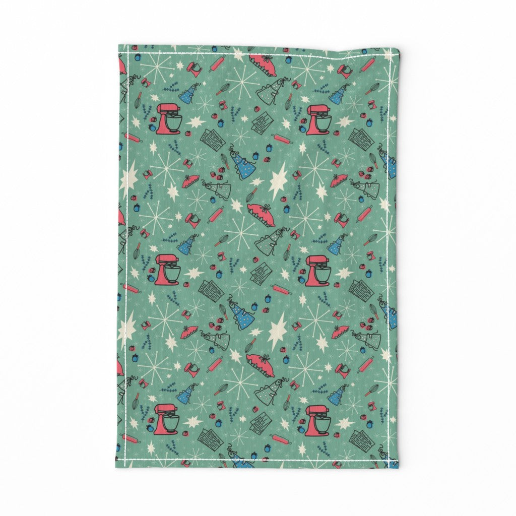 Tomato Pie Design for Fabric & Home Decor - Retro Sparkle