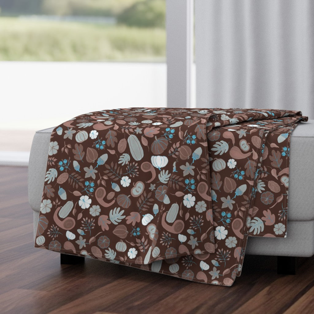 Fall Harvest Design for Fabric & Home Decor - Chocolate Brown