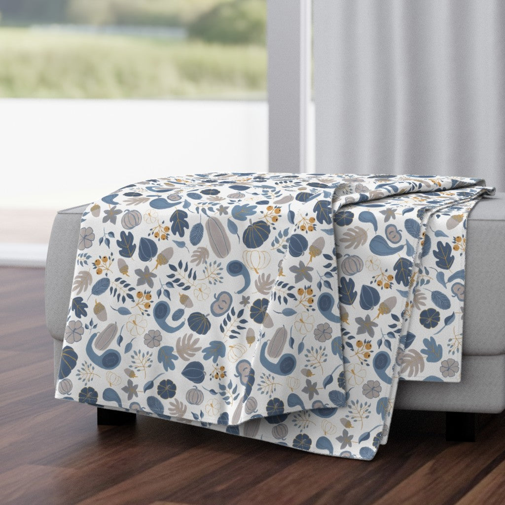 Fall Harvest Design for Fabric & Home Decor - White