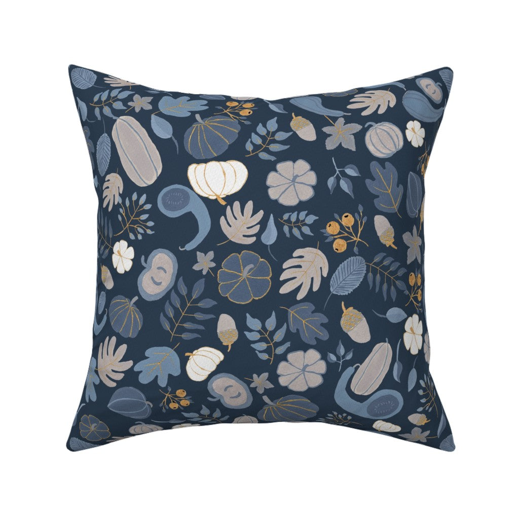 Fall Harvest Design for Fabric & Home Decor - Navy/Gray
