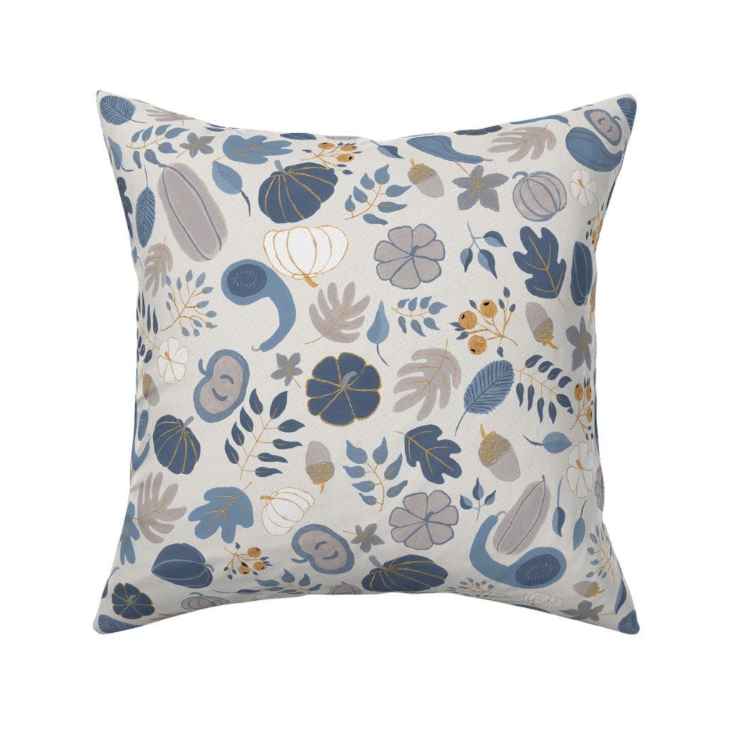 Fall Harvest Design for Fabric & Home Decor - Cloud Dancer/Navy