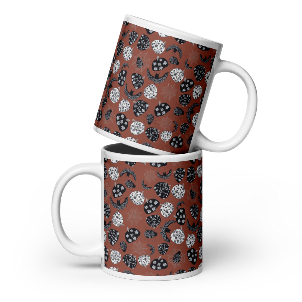 Enchanted Harvest Halloween Coffee Mug - Burnt Orange